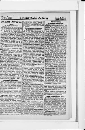 Berliner Volkszeitung vom 20.08.1918