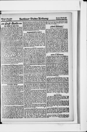Berliner Volkszeitung vom 25.08.1918