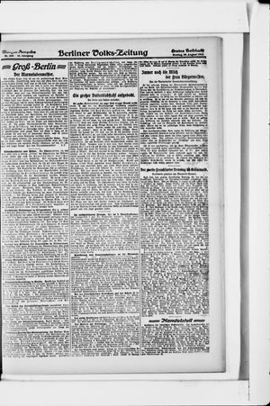 Berliner Volkszeitung vom 30.08.1918