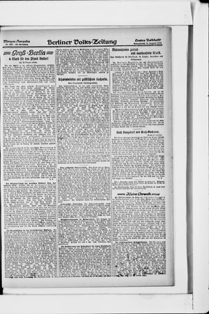Berliner Volkszeitung vom 31.08.1918
