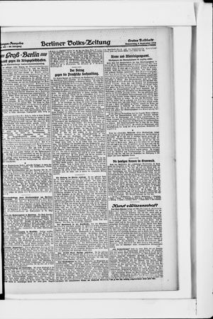 Berliner Volkszeitung vom 05.09.1918