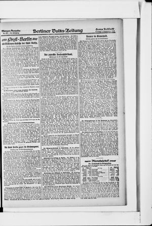 Berliner Volkszeitung vom 06.09.1918