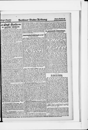 Berliner Volkszeitung vom 15.09.1918