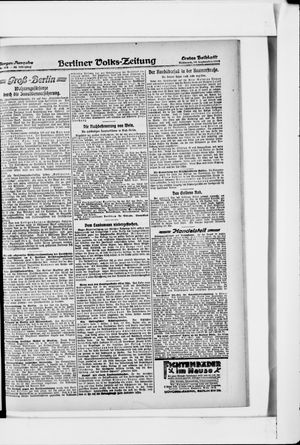 Berliner Volkszeitung vom 18.09.1918