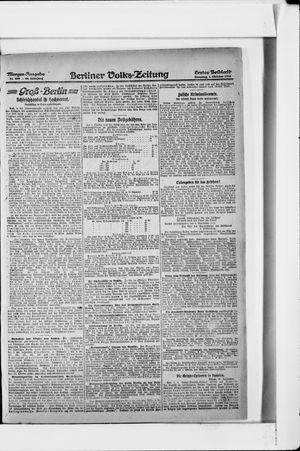 Berliner Volkszeitung vom 01.10.1918