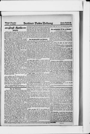 Berliner Volkszeitung vom 02.10.1918