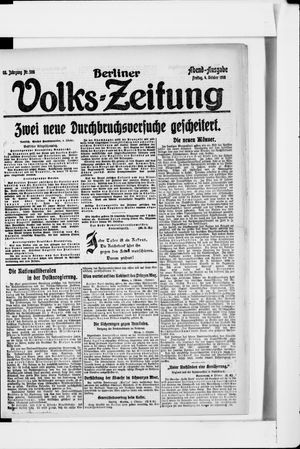 Berliner Volkszeitung vom 04.10.1918