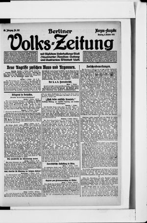 Berliner Volkszeitung vom 08.10.1918