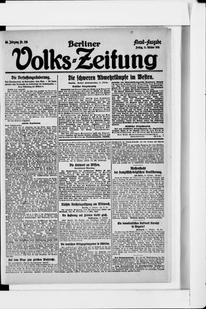 Berliner Volkszeitung vom 11.10.1918