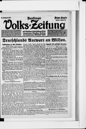 Berliner Volkszeitung vom 13.10.1918