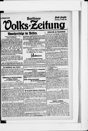 Berliner Volkszeitung vom 17.10.1918
