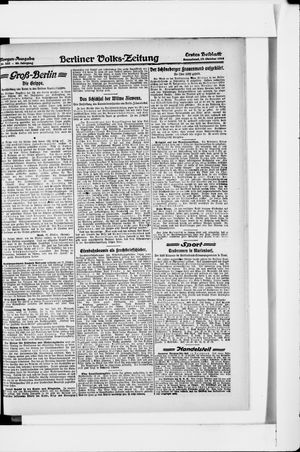 Berliner Volkszeitung vom 19.10.1918