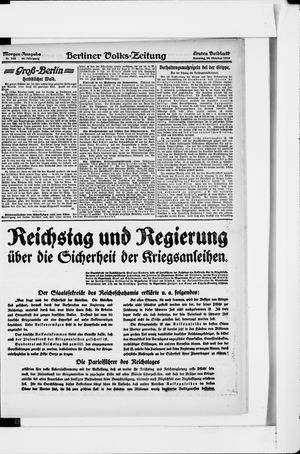 Berliner Volkszeitung vom 20.10.1918