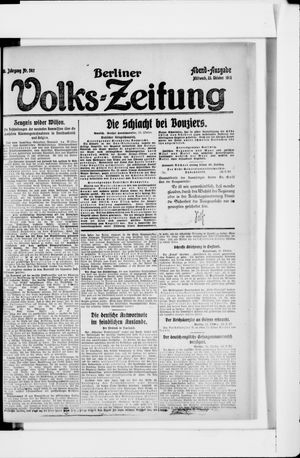 Berliner Volkszeitung vom 23.10.1918