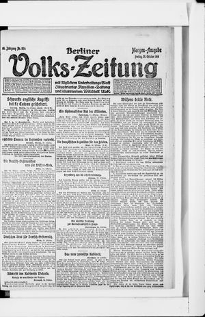 Berliner Volkszeitung vom 25.10.1918