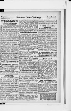 Berliner Volkszeitung vom 25.10.1918