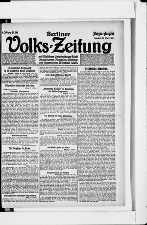 Berliner Volkszeitung vom 26.10.1918