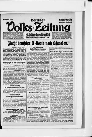 Berliner Volkszeitung vom 14.11.1918