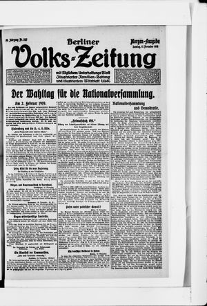 Berliner Volkszeitung vom 17.11.1918