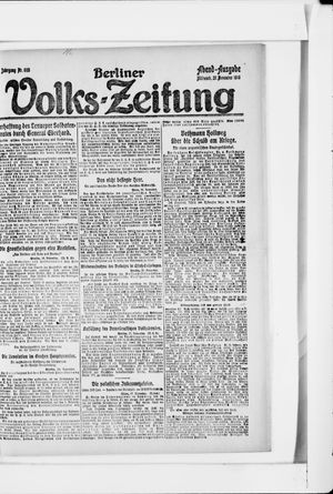 Berliner Volkszeitung vom 27.11.1918