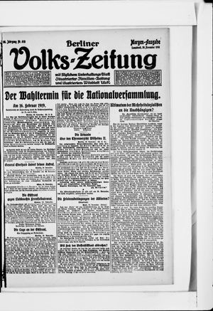Berliner Volkszeitung vom 30.11.1918