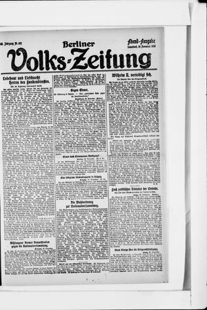 Berliner Volkszeitung vom 30.11.1918