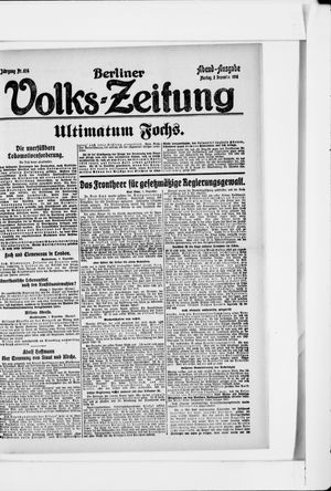 Berliner Volkszeitung vom 02.12.1918