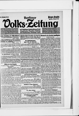 Berliner Volkszeitung vom 04.12.1918