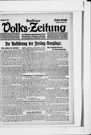 Berliner Volkszeitung vom 08.12.1918