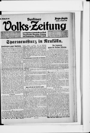 Berliner Volkszeitung vom 17.12.1918