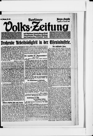 Berliner Volkszeitung vom 21.12.1918