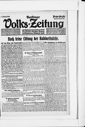 Berliner Volkszeitung vom 29.12.1918
