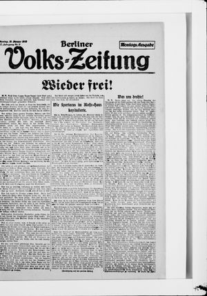 Berliner Volkszeitung vom 13.01.1919