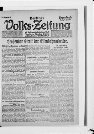 Berliner Volkszeitung vom 14.01.1919
