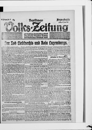 Berliner Volkszeitung vom 17.01.1919
