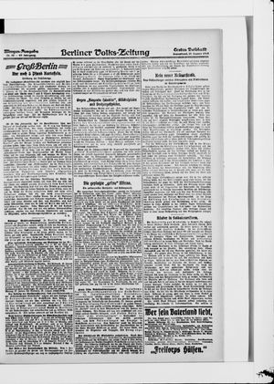 Berliner Volkszeitung vom 25.01.1919