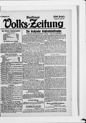 Berliner Volkszeitung vom 28.01.1919
