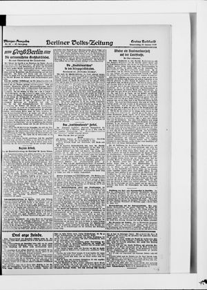 Berliner Volkszeitung on Jan 30, 1919