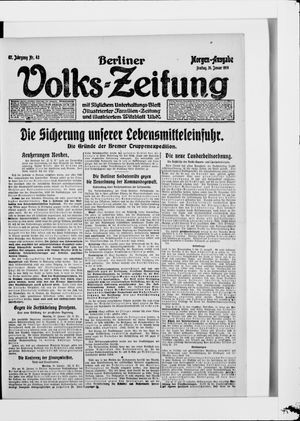 Berliner Volkszeitung on Jan 31, 1919