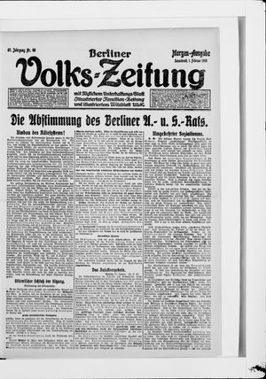 Berliner Volkszeitung vom 01.02.1919