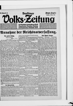 Berliner Volkszeitung vom 11.02.1919