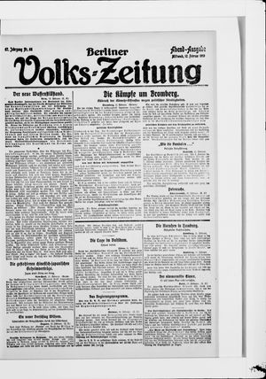 Berliner Volkszeitung vom 12.02.1919