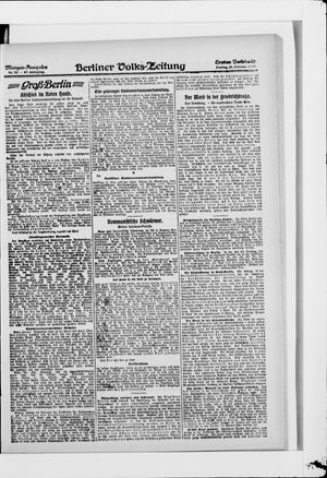 Berliner Volkszeitung vom 21.02.1919