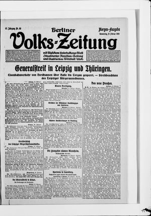 Berliner Volkszeitung vom 27.02.1919