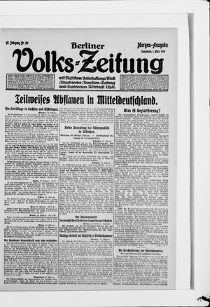 Berliner Volkszeitung vom 01.03.1919