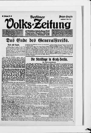 Berliner Volkszeitung vom 08.03.1919