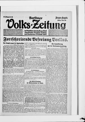 Berliner Volkszeitung vom 09.03.1919