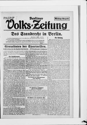 Berliner Volkszeitung vom 10.03.1919