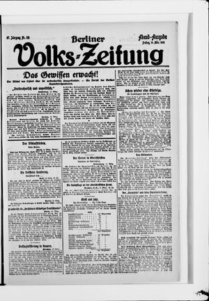Berliner Volkszeitung on Mar 14, 1919