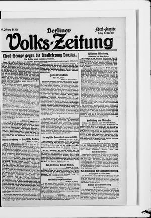 Berliner Volkszeitung vom 21.03.1919